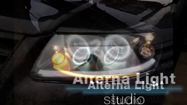 Установка ангельских глазок + ДХО на Volkswagen Touareg смотреть онлайн