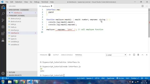 Introduction to interfaces in typescript смотреть онлайн