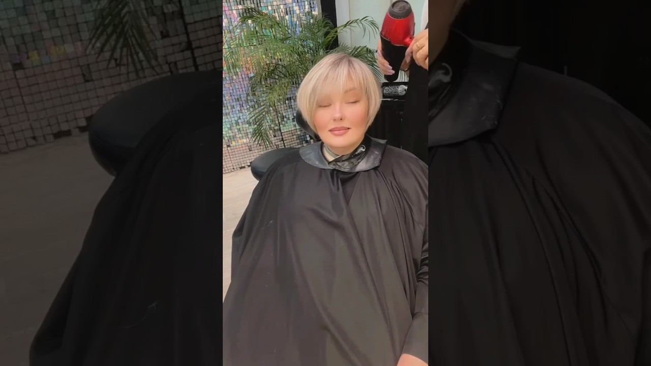 Шикарная Стрижка Пикси-Боб для полных женщин /Gorgeous Pixie Bob Haircut for overweight women смотреть онлайн