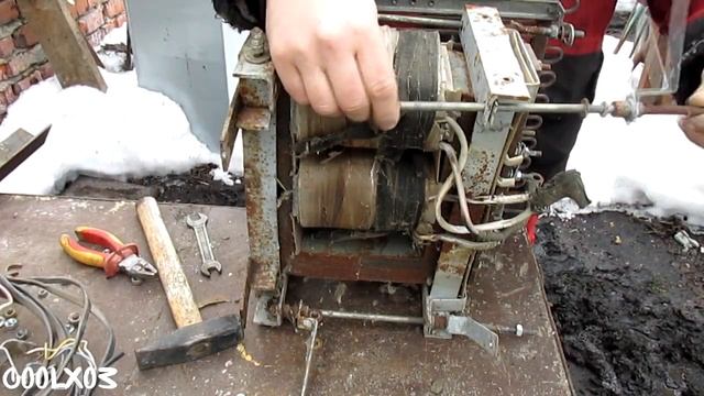 Сколько меди в старом сварочном аппарате. смотреть онлайн