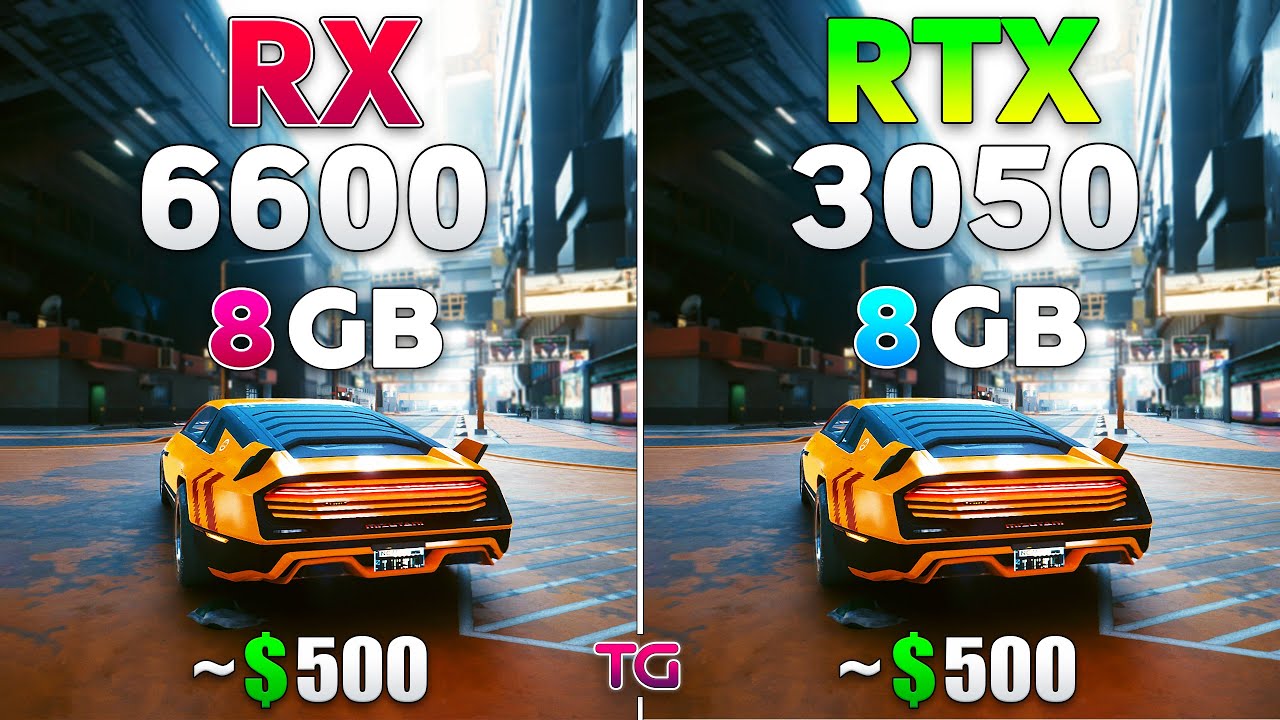 RTX 3050 vs RX6600 Тест в 6 играх смотреть онлайн