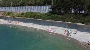 Санаторий «Янтарь!» , верней его пляж с  высоты полета птички!)?ЛАЗАРЕВСКОЕ СЕГОДНЯ?СОЧИ.