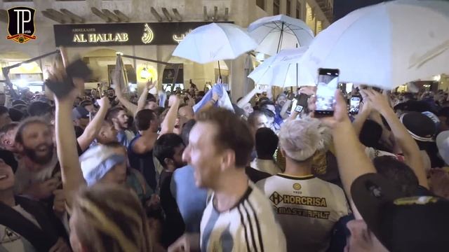 Argentina fans go CRAZY at Doha Banderazo! смотреть онлайн