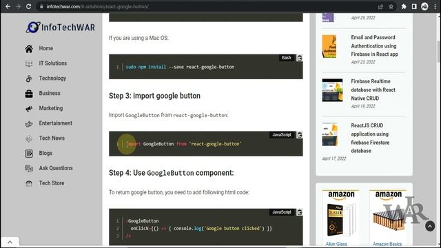 React Google Button - Create Google sign-in button смотреть онлайн