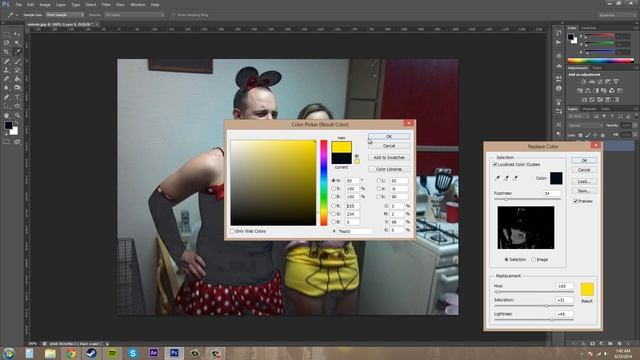 Photoshop CS6 Tutorial - 97 - How to Replace Colors смотреть онлайн