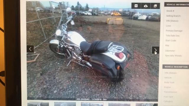 Мотоциклы из Америки 2002 Harley-Davidson VRSCA с Аукциона за 2450$ смотреть онлайн