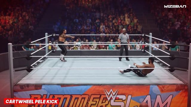 WWE 2K23 - Pele Kicks & X Factor Variations In The Game смотреть онлайн