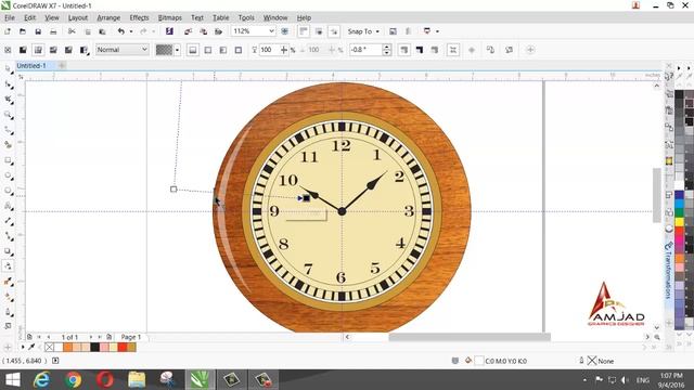 Wall Clock Create in Corel DRAW X7 смотреть онлайн
