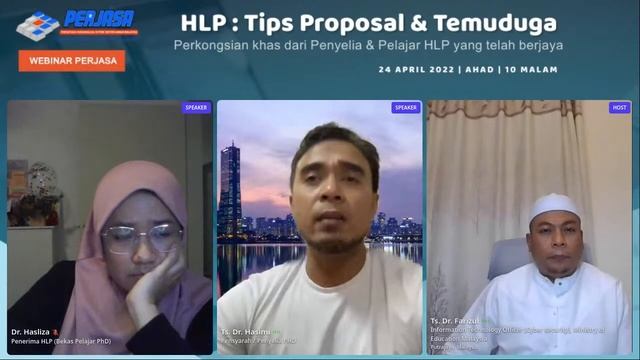 Webinar PERJASA : HLP - Tips Proposal & Temuduga смотреть онлайн