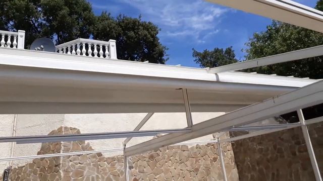Пергола. Беседка, автоматический раздвижной навес, Pergola, automatic sliding awning смотреть онлайн
