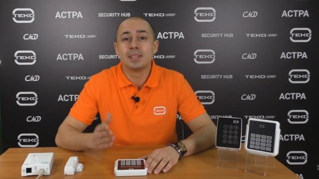 Управление контроллером "Security Hub" при помощи беспроводной клавиатуры Астра-8131. смотреть онлайн