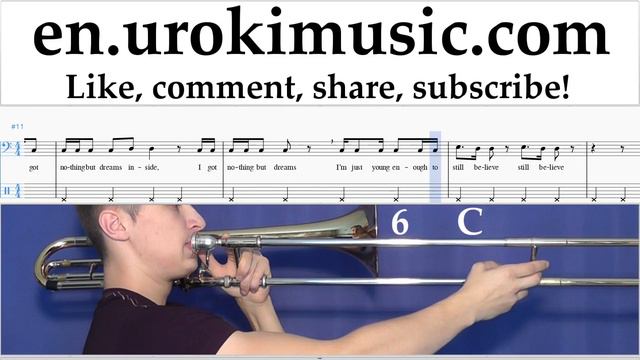 Trombone lessons Fall Out Boy - Champion Sheet Music Tutorial Part#2 um-i352 смотреть онлайн