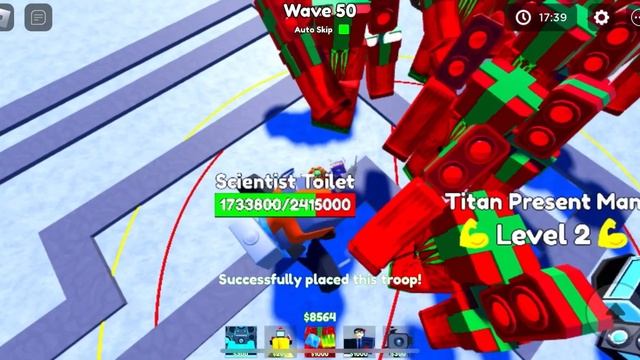 #игра#Roblox#ToiletTowerDefence. Прошёл ивент на авто скипе в соло за 18:50??