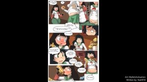 Kagome and Sango Banquet Page 3 Weight Gain Comic (Artist Myfetishsituation) (Author Yeah918)