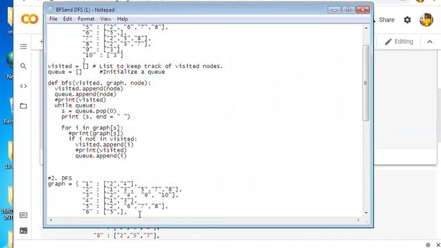 Python program for Breadth first search for artificial intelligence lab смотреть онлайн