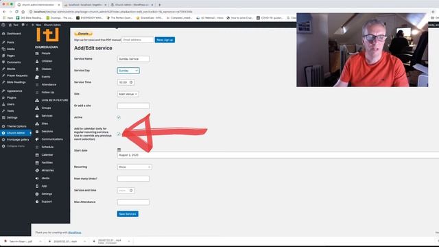 Church Service pre-booking using Church Admin Plugin on WordPress websites смотреть онлайн