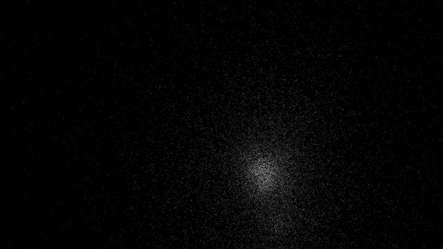 N-body simulation using CUDA, 65536 particles. смотреть онлайн