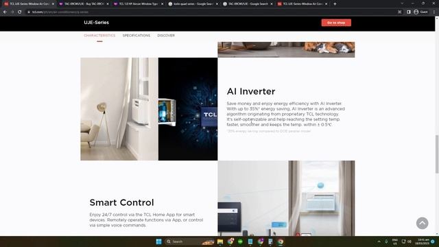 TCL TAC-09CWI/UJE 1.0 HP Window Type AI Inverter Aircon #TCL #TAC09CWI #TAC09CWIUJE
