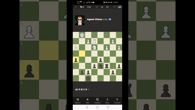 Chess.com (Android Games) Agent Chess lose while P1 Black wins. смотреть онлайн