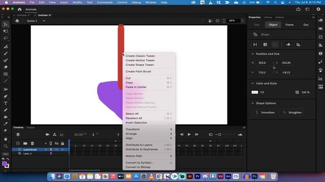 Adobe Animate - How To Create A Custom Brush