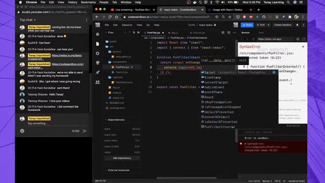 React Redux II: More actions and mapDispatchToProps смотреть онлайн