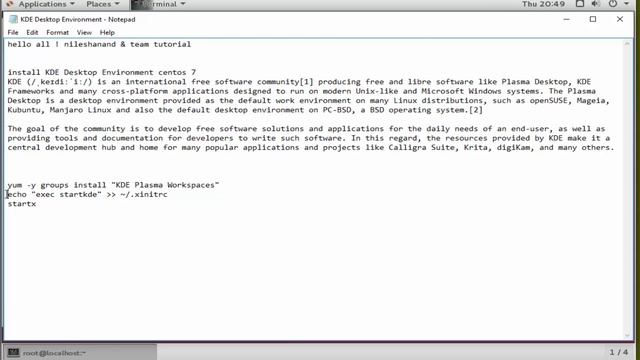 install KDE Desktop Environment centos 7 смотреть онлайн