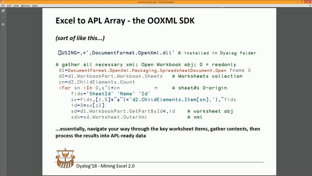 Dyalog '18: Excel Mining - Part 2 смотреть онлайн
