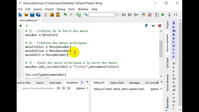Création Menu Python Avec Tkinter смотреть онлайн