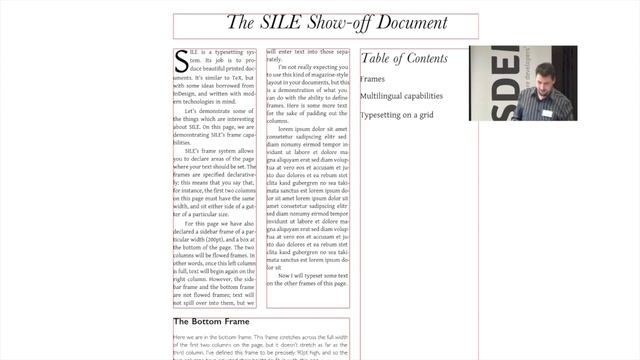 Introducing SILE: A New Typesetting System смотреть онлайн