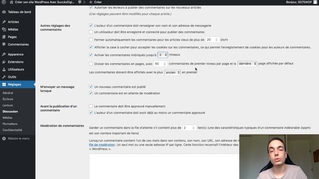 Créer un site WordPress : Les Paramètres de Base смотреть онлайн