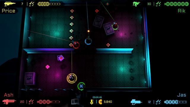 Neon Chrome - #1 - 80's as F (4 Player Gameplay) смотреть онлайн
