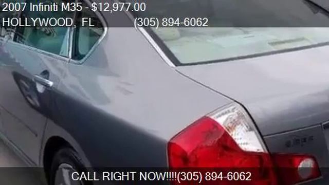 2007 Infiniti M35 Base 4dr Sedan for sale in HOLLYWOOD, FL 3 смотреть онлайн