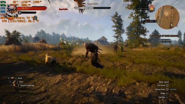 The Witcher 3: Wild Hunt Gameplay, GTX 1650, Ryzen 5 3550H, High Settings, 1080p смотреть онлайн