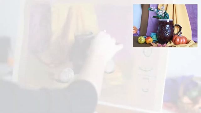 Рисуем классический натюрморт пастелью.