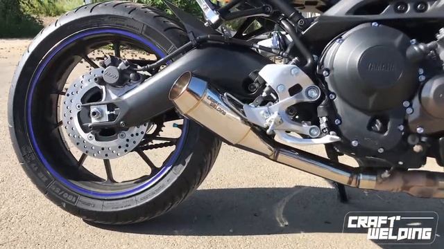 Yamaha MT-09 Craft Welding exhaust смотреть онлайн