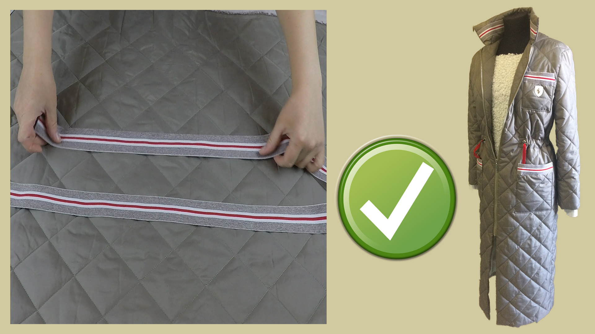 Купила курточную стёжку в магазине и сшила стильное пальто, посмотрите сами смотреть онлайн