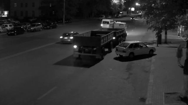 Уличная IP-камера SVI-623M. Ночная видеосъемка.