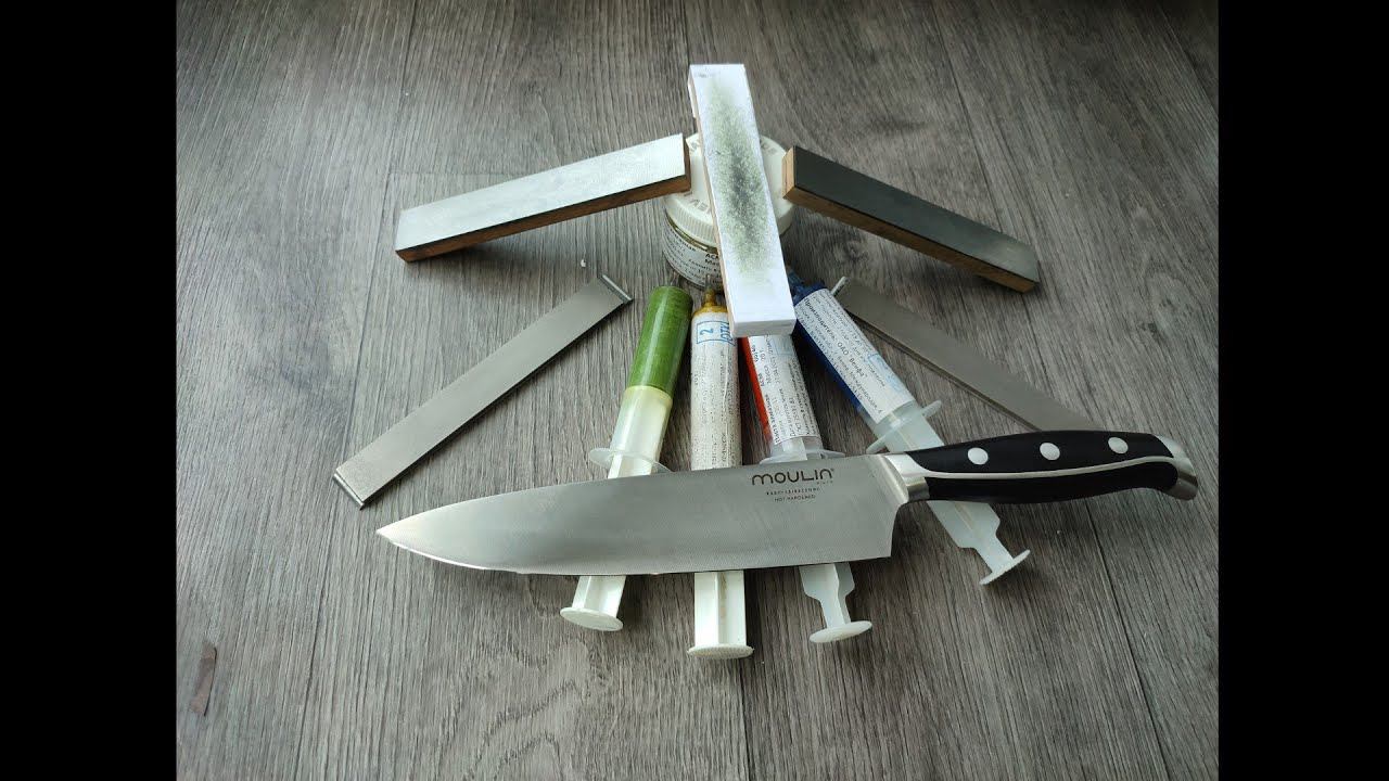 Шеф нож. Полировка подвода притирами с алмазными пастами и бумагой А4 смотреть онлайн