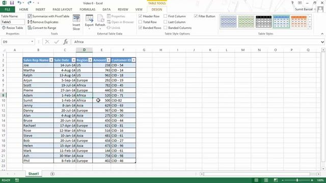 Excel Dashboard Course #3 - Excel Tables in Dashboards смотреть онлайн