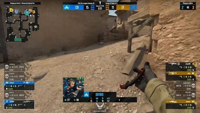 CLOUD9 ШИКАРНАЯ ИГРА!! - Cloud9 Vs Eternal Fire | ESL Pro League 16 (CS:GO)