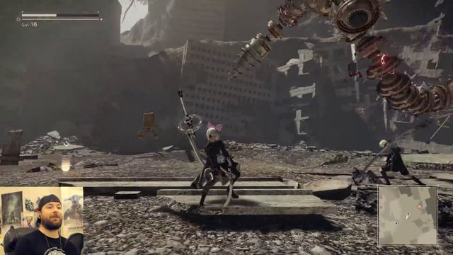 Goliaths Gone Wild! NieR Automata Full Playthrough Part 11 Gameplay смотреть онлайн