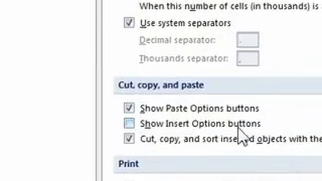 How to turn the Insert Options buttons on in Excel смотреть онлайн