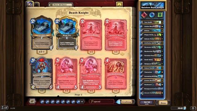 Rainbow Death Knight with CLIMACTIC NECROTIC EXPLOSION, fun deck which isn't too bad even in legend смотреть онлайн