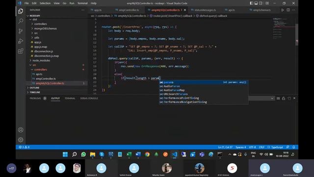 Part 22 Calling Insert procedure in Node API смотреть онлайн