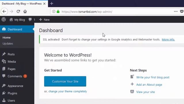 WordPress dashboard tutorial in Bangla - Part1 смотреть онлайн