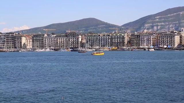 Suisse Genève Vue générale / Switzerland Geneva Public place смотреть онлайн