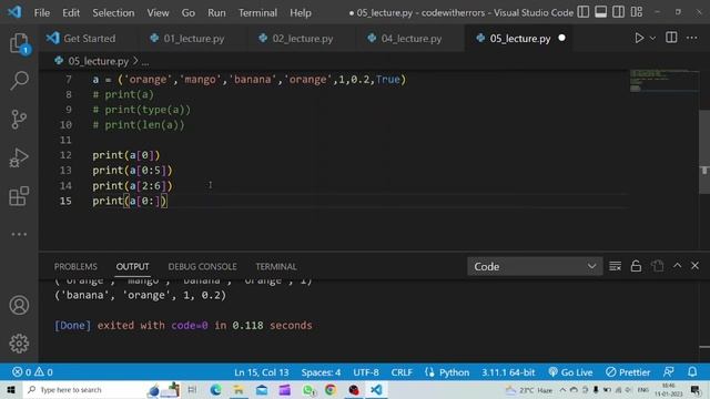 What is Tuple and how can we use Slicing method. | Python Tutorial #11 смотреть онлайн