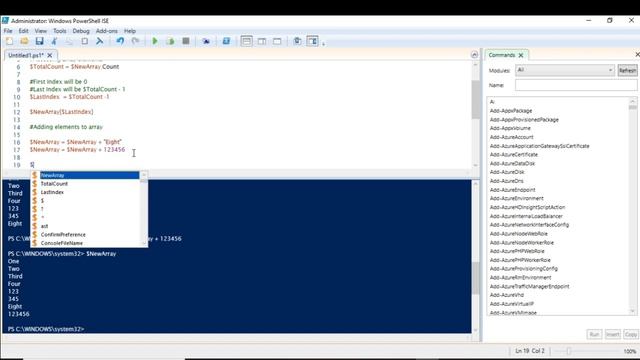 PowerShell video on Array and Arraylist - Chapter 4 смотреть онлайн