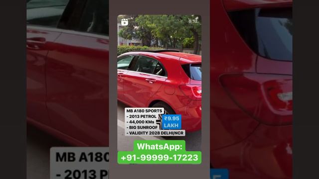 Mercedes Benz A180 for ₹9.95 Lakh Only! #mercedes #luxurycars #a180 #delhi смотреть онлайн