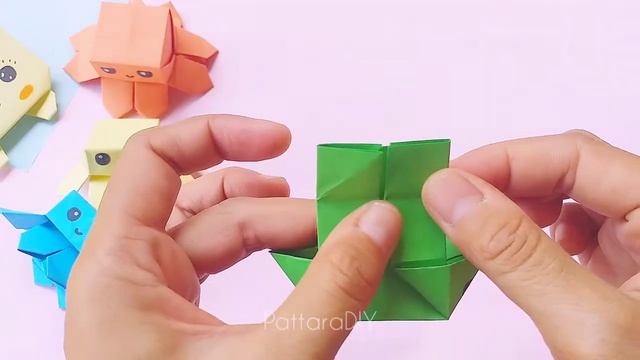 Origami Paper Jumping Toy | Easy Origami Toy | Origami Paper Jumping Octopus วิธีพับปลาหมึกกระโดด